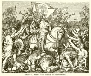 Heinrich I. nach der Schlacht bei Merseburg
