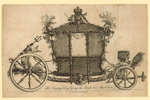 Ihre Majestät König Georg III. Neuer Staatswagen von English School