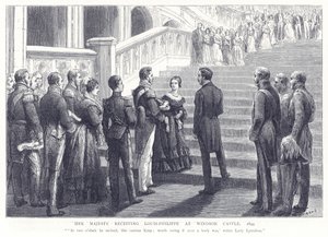 Ihre Majestät empfängt Louis-Philippe im Windsor Castle, 1844