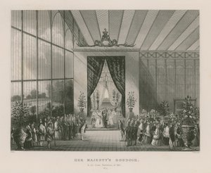 Boudoir Ihrer Majestät in der Großen Ausstellung von 1851 von English School