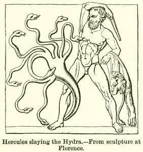 Herkules tötet die Hydra von English School