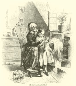 Hetty lernt stricken von English School