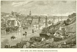 Hoch- und Schwenkbrücken, Newcastle-on-Tyne von English School