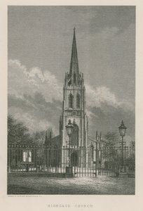 Highgate Church, London von English School