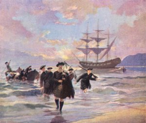 Hochlandsiedler kommen 1773 in Pictou, Nova Scotia, von der "Hector" an von English School