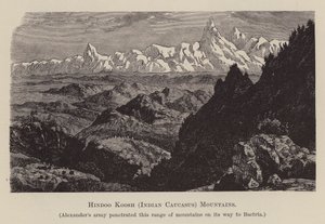 Hindoo Koosh, Indischer Kaukasus, Berge von English School
