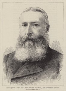 Seine Majestät Leopold II., König der Belgier und Souverän des Kongo-Freistaats von English School