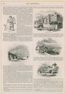 Historische Häuser an der Themse von English School