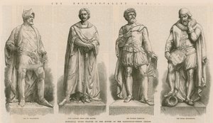 Historische Steinstatuen von English School
