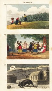 Historische Ansichten von Frankreich von English School