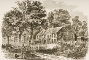 Heim des Historikers William H. Prescott, Pepperill, nahe Boston, um 1870, aus 