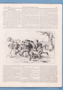 Wie man Fußball nach den Verbandsregeln spielt, Artikel aus Der Leitfaden für junge Liebhaber, 1874 von English School