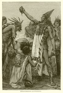 Menschenopfer Quetzalcoatl von English School