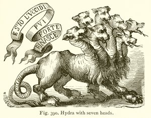 Hydra mit sieben Köpfen von English School