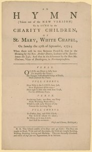 Hymne, die von den Wohltätigkeitskindern von St. Mary gesungen wird von English School