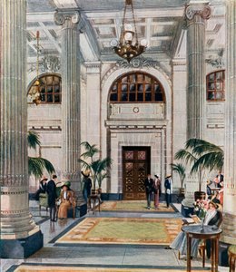 Hypostylhalle des New Midland Adelphi Hotels, Liverpool von English School