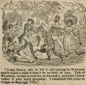 Ich sage, Nancy, das nenne ich es; Vauxhall-Gärten, London von English School