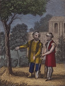 Wenn nach Schmerzen und Geduld, du sehen kannst ... (farbige Gravur) von English School