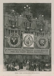 Illuminationen schmücken Messrs Pears in der Oxford Street von English School
