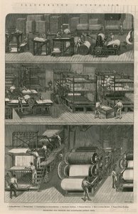 Illustrierter Journalismus: Maschinen zum Drucken der Illustrated London News von English School