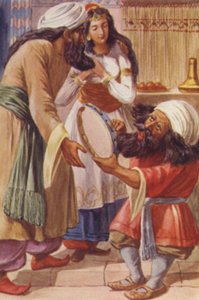 Illustration für Ali Baba und die vierzig Räuber (Farblithographie)