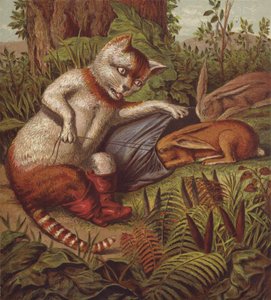 Illustration für Der gestiefelte Kater von English School