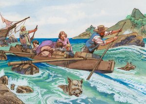 Illustration für Schweizer Familie Robinson von English School