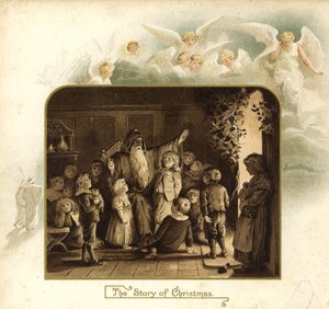 Illustration für Die Ankunft des Weihnachtsmanns
