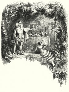 Illustration für das Ballett, Le Diable boiteux, oder Der Teufel auf zwei Krücken von English School