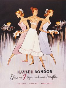 Illustration aus dem Kayser Bondor Katalog von English School