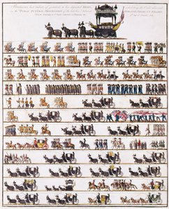 Illustration des öffentlichen Trauerzugs von Admiral Lord Nelson, von der Admiralität zur St. Pauls Kathedrale, 9. Januar 1806, veröffentlicht am 7. März 1806