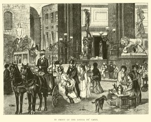 Vor der Loggia de Lanzi