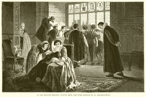 In der englischen Botschaft, 25. August 1572 (der Morgen nach St. Bartholomäus) von English School