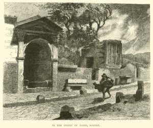 In der Straße der Gräber, Pompeji von English School