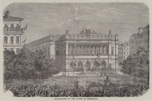 Einweihung der Börse in Marseille (Gravur) von English School