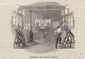 Innenansicht des Watson-Turms von English School