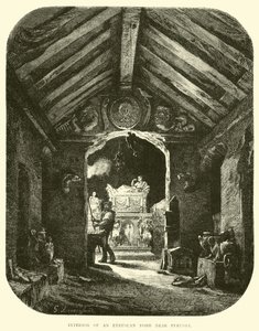 Innenraum eines etruskischen Grabes bei Perugia von English School