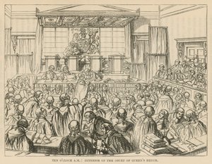 Innenansicht des Court of Queens Bench von English School