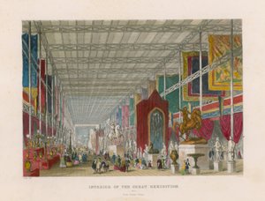 Innenansicht der Großen Ausstellung, vom Dantes Tempel von English School