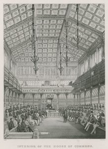 Innenansicht des House of Commons von English School