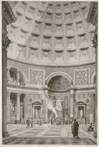 Innenraum des Pantheon in Rom (restauriert)