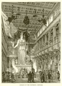 Innenraum des Parthenon, restauriert von English School