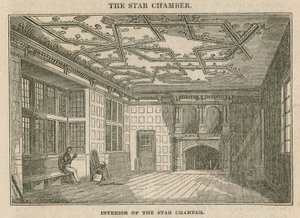 Innenansicht der Sternenkammer, Westminster von English School