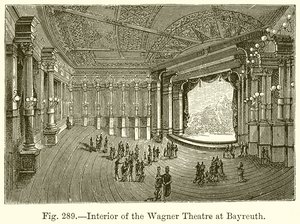 Innenraum des Wagner-Theaters in Bayreuth von English School