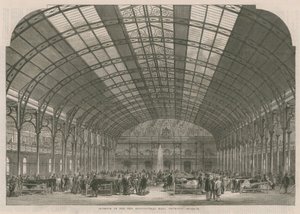 Innenansicht der neuen Landwirtschaftshalle von English School