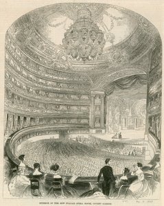Innenansicht des neuen Italienischen Opernhauses, Covent Garden, London von English School