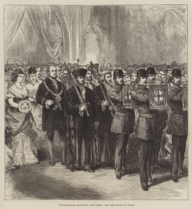Internationale kommunale Festlichkeiten, der Oberbürgermeister im Staat von English School