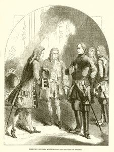 Interview zwischen Marlborough und dem König von Schweden von English School