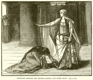 Treffen zwischen der Kaiserin Matilda und Königin Maud von English School