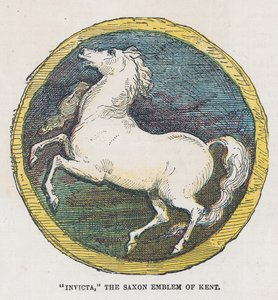 Invicta, das sächsische Emblem von Kent von English School